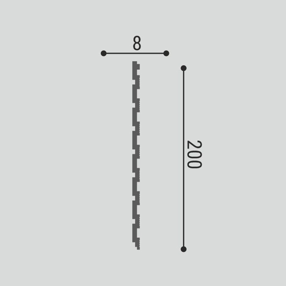 Стеновая панель под покраску Bello Deco СП 06/3 3000×200×8